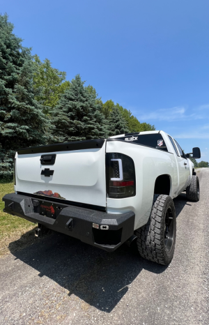 GMC Sierra 1500 Rear Bumper - Fishbone Offroad - Fishbone Offroad, Powder Coated - Black - `07-`13 GMC Sierra 1500 Rear Bumper - Fishbone Offroad - Fishbone Offroad, Powder Coated - Black - `07-`13